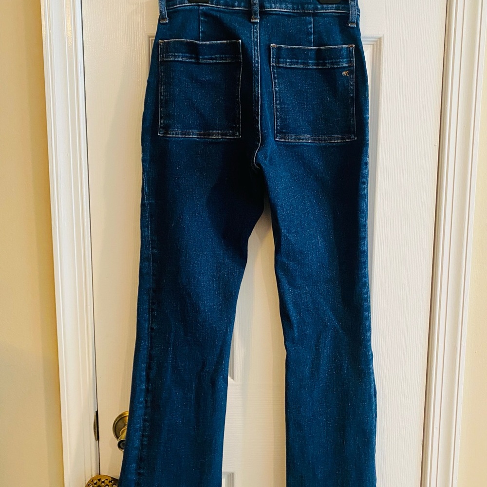 Madewell Blue Flare Wide-Leg Jeans